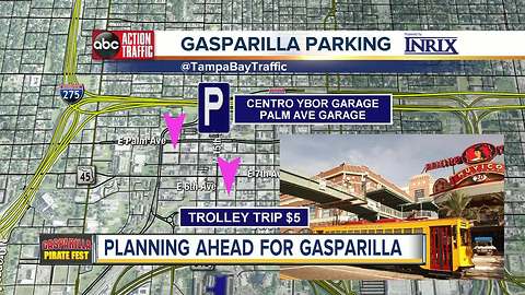 Public parking options for Gasparilla 2018