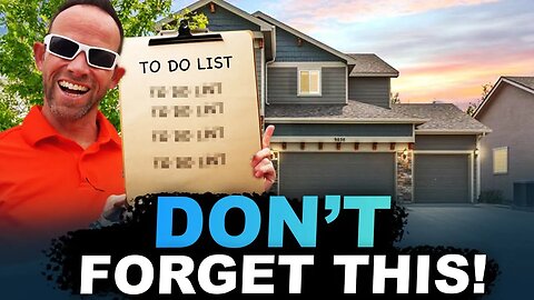 The Most in-depth LIST of Things TO DO AFTER Moving into a House