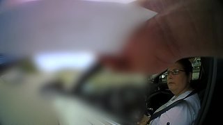 Body cam showing officer giving ticket to cancer survivor with tinted windows