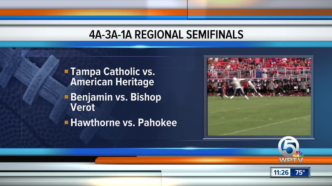 High School Football playoff matchups 11/11