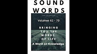 Sound Words, A Word on Knowledge