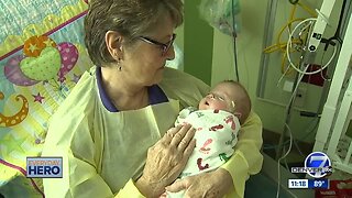 7Everyday Hero comforts babies in the NICU