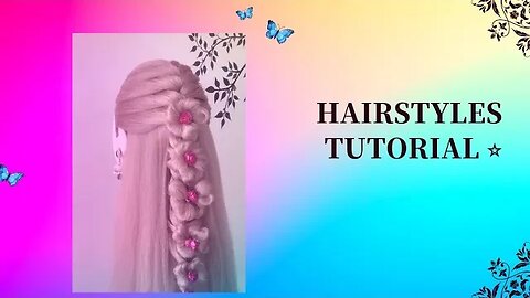 Braids with Flowers hairstyles! flower banana sikhen!! @nidhisinghmakeoverhairdres2785