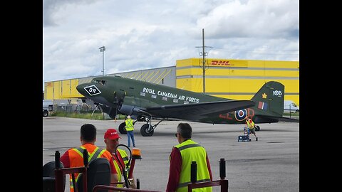 C-47 taxiing