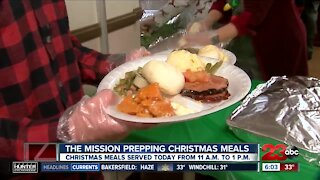 The Mission at Kern County prepping Christmas meals