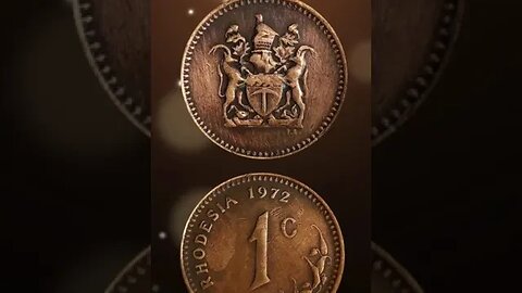 Rhodesia 1 Cent 1972. #shorts #viral #coinnotesz