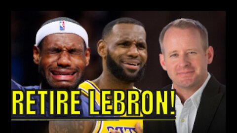 LEBRON JAMES must RETIRE says SPORTS WRITER! IF WOKE NBA is going to RECOVER Fans & TV RATINGS!