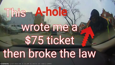 City worker breaks law after writing tickets. #quadstatecameras