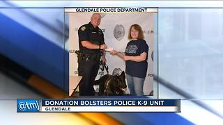 Generous Glendale woman helps keep police department's K-9 program alive