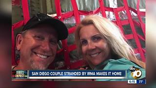 San Diego couple stranded by Hurricane Irma