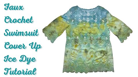 Tie-Dye Designs: Faux Crochet Top DOI (Dye Over Ice)