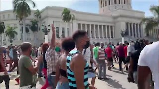 Cubans in Cleveland wait for updates after protests