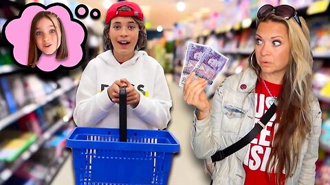 BUDGET shopping challenge for SIENNA's birthday 🎁