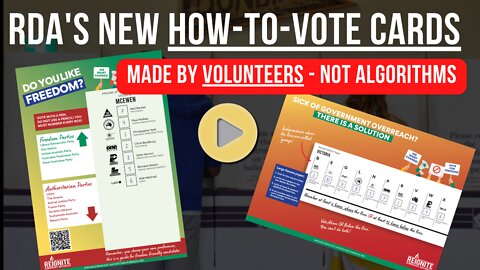 RDA's own How-to-vote cards are READY