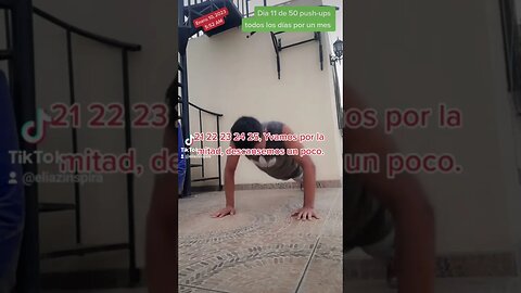 Día 11 de 50 push-ups todos los días por un mes