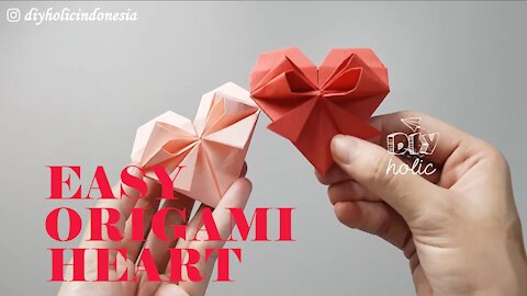 ORIGAMI HEART EASY STEP BY STEP