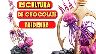 Escultura de Chocolate: Tridente