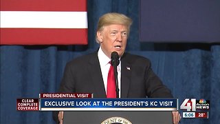 Trump talks safety, security in KC speech