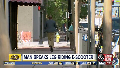 Tampa man racks in $100K in hospital bills after e-scooter crash