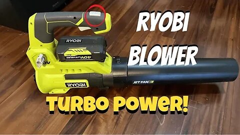 Get Gas-Like Power Without The Gas The RYOBI 40V Jet Fan Blower