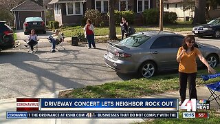 Driveway concert lets neighbors rock out