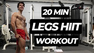 20 MIN HIIT Leg Day Routine With Weights