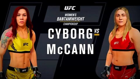 EA Sports UFC 4 Gameplay Molly McCann vs Cris Cyborg