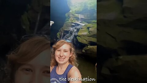 I Paddled to a Hidden Waterfall in Kentucky #shorts