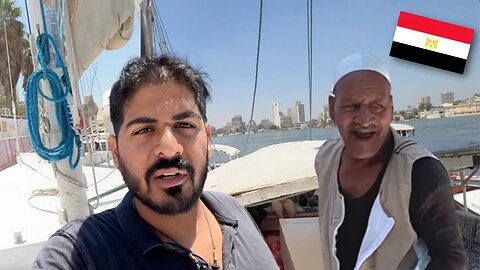 SUPER CHEAP Nile River Felucca Ride 🇪🇬 Cairo is Amazing