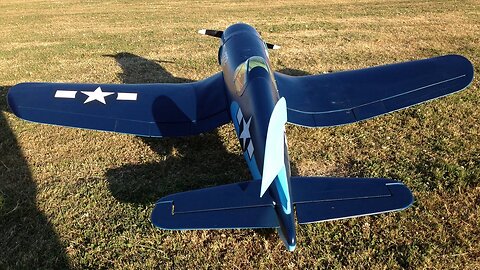 Kevin's Large Nitro Vought F4U Corsair WWII RC Plane Maiden Flown By John