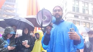 the #ClimateWeekNYC #ClimateWeek March and Rally at Federal Reserve hosted by @nychange 9/18/23