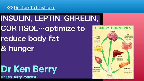 KEN BERRY | CLASSIC: INSULIN, LEPTIN, GHRELIN, CORTISOL…optimize to reduce body fat & hunger