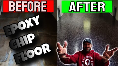 Epoxy Chip Floor | Concrete Kennel Coated Using Epoxy & Paint Chips!