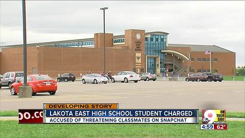 Lakota East student threatened to kill classmates in Snapchat video, officials say