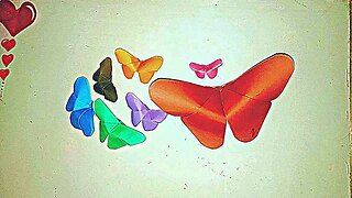 How to make Origami paper butterflies - DIY crafts - Easy craft