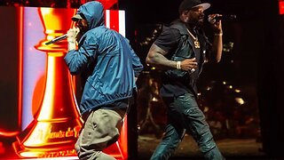 Eminem surprise appearance during 50 Cent concert in Michigan!