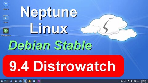 Nova versão Neptune Distro GNU / Linux para Desktop baseada no Debian Stable. 9.4 no Distrowatch