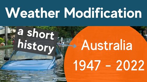 Weather Modification Australia - a short history