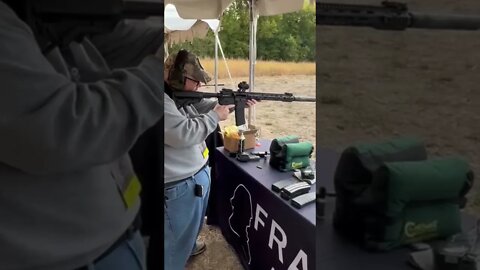 Franklin Armory at Triggrcon 2022 - Suppressed AR with binary trigger