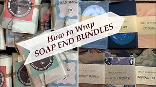 How to Wrap Soap 💕 Packaging & Wrapping SOAP END BUNDLES | Ellen Ruth Soap