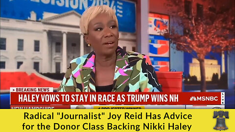 Radical "Journalist" Joy Reid Has Advice for the Donor Class Backing Nikki Haley