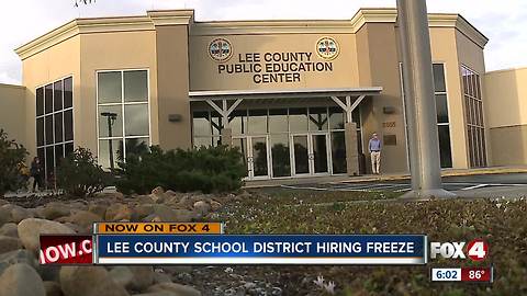 Lee County School District hiring freeze