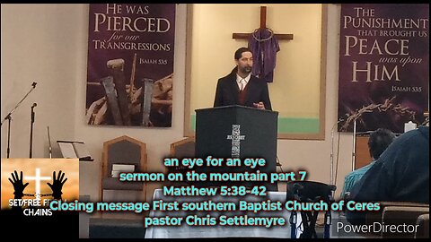 an eye for an eye sermon on the mountain part 7 Matthew 5:38-42 Closing message