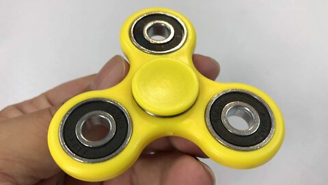 Yellow Fidget Spinner Toy Review