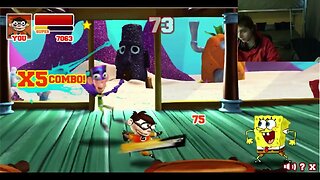 SpongeBob SquarePants VS Chum Chum The Sidekick In A Nickelodeon Super Brawl 2 Battle
