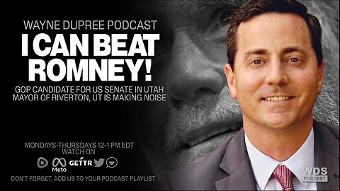 Utah Mayor Says Not Only He Running To Beat Mitt Romney; He Can Beat Him!