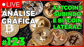 ALTCOINS SUBINDO E BITCOIN AINDA LATERAL! - ANÁLISE CRIPTO #123 - #bitcoin #eth #criptomoedasaovivo