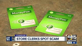 Store clerks spot scam, saves business owner from losing money