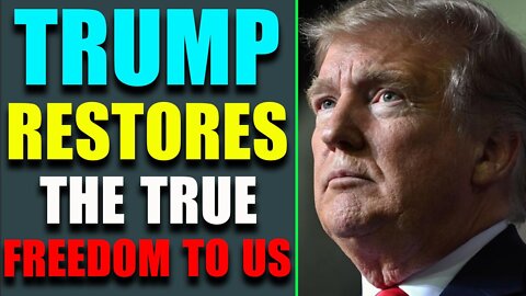 HUGE INTEL JUST DROPPED TODAY!! BIG DECLASS: TRUMP RESTORES THE TRUE FREEDOM TO US - TRUMP NEWS