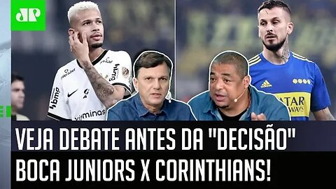"Olha, se o Corinthians SE CLASSIFICAR contra o Boca..." VEJA o que Mauro Cezar e Vampeta FALARAM!